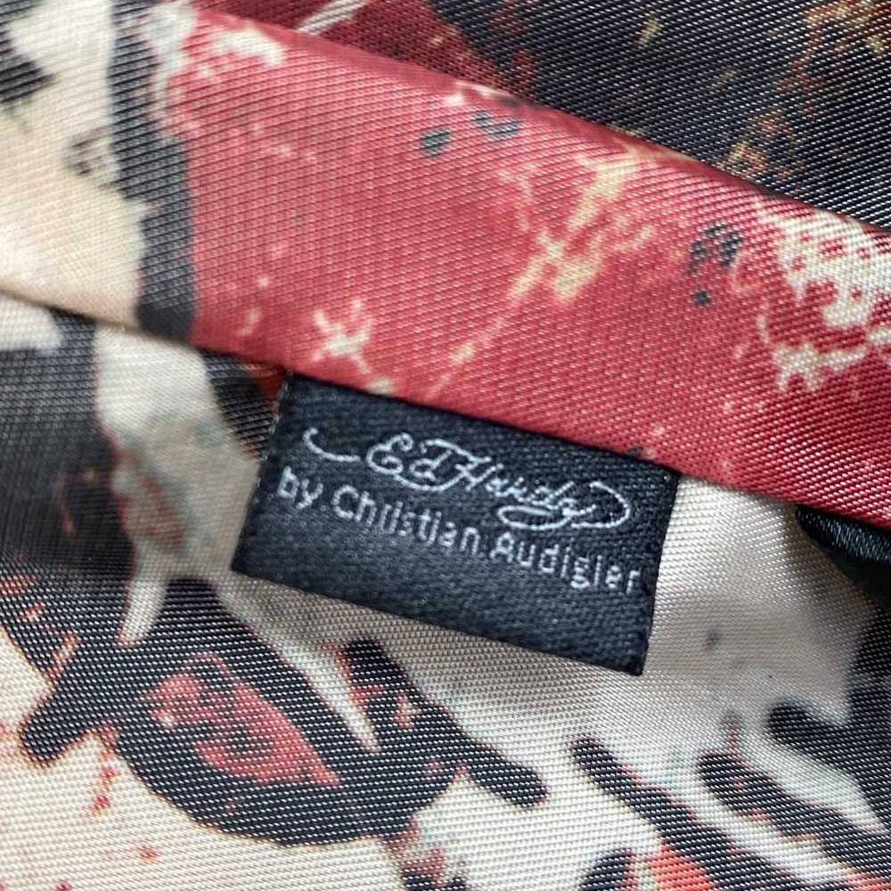 Vtg Ed Hardy military style jacket S Christian Audigier wool blend steampunk Y2K - Picture 2 of 12